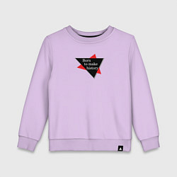 Свитшот хлопковый детский Born to make history, цвет: лаванда