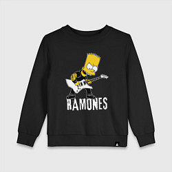 Детский свитшот Ramones Барт Симпсон рокер