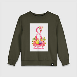 Детский свитшот Акварель женский день