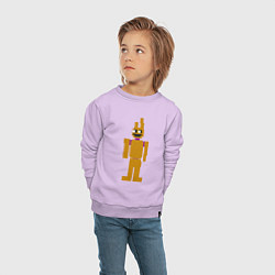 Свитшот хлопковый детский Spring Bonnie, цвет: лаванда — фото 2
