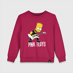 Детский свитшот Pink Floyd Барт Симпсон рокер