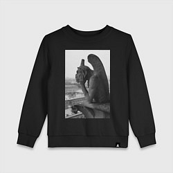 Свитшот хлопковый детский Dreaming, цвет: черный