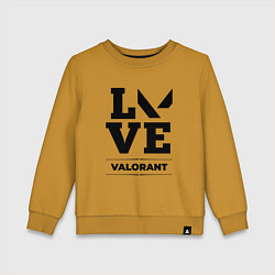 Детский свитшот Valorant love classic