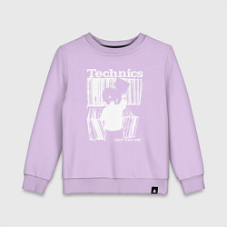 Свитшот хлопковый детский Tichnics music, цвет: лаванда