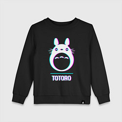 Детский свитшот Символ Totoro в стиле glitch