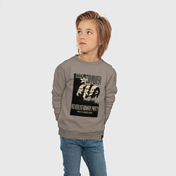 Свитшот хлопковый детский Ленин, Маркс и Энгельс, цвет: утренний латте — фото 2