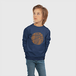 Свитшот хлопковый детский Basket ball, цвет: тёмно-синий — фото 2