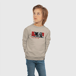 Свитшот хлопковый детский Гриффит Фемто, цвет: миндальный — фото 2