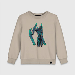 Свитшот хлопковый детский Saundwave, цвет: миндальный