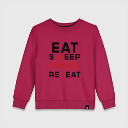 Детский свитшот Надпись: eat sleep Far Cry repeat