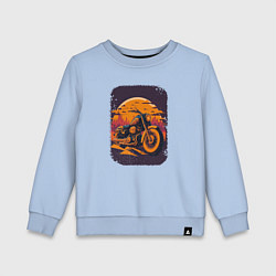Свитшот хлопковый детский Vintage Harley Tribute, цвет: мягкое небо