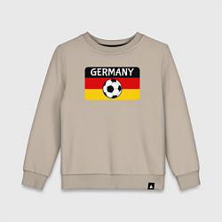 Свитшот хлопковый детский Football Germany, цвет: миндальный