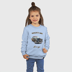 Свитшот хлопковый детский Классический автомобиль Chevrolet 210, цвет: мягкое небо — фото 2