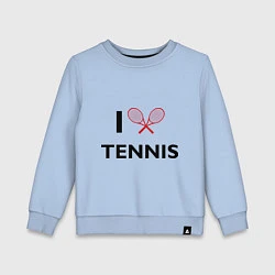 Детский свитшот I Love Tennis