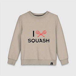 Детский свитшот I Love Squash