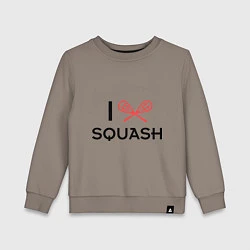Детский свитшот I Love Squash