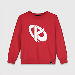 Свитшот хлопковый детский Karmine Corp, цвет: красный