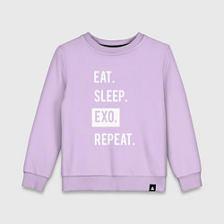Детский свитшот Eat Sleep EXO Repeat