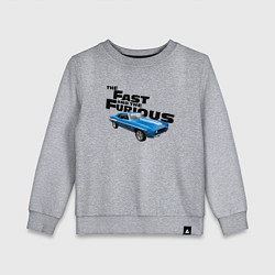 Свитшот хлопковый детский Chevrolet Camaro SS, цвет: меланж