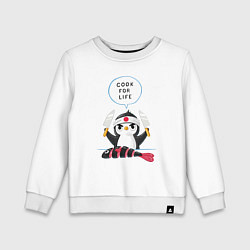Детский свитшот Готовь всю жизнь