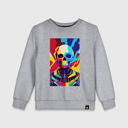 Детский свитшот Pop art skull