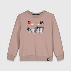 Свитшот хлопковый детский Depeche Mode 2023 Memento Mori - Angels 07, цвет: пыльно-розовый