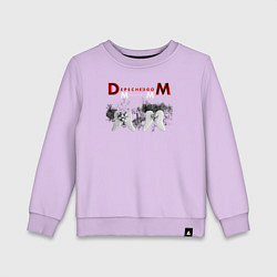 Свитшот хлопковый детский Depeche Mode 2023 Memento Mori - Angels 07, цвет: лаванда