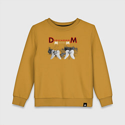 Свитшот хлопковый детский Depeche Mode 2023 Memento Mori - Angels 07, цвет: горчичный
