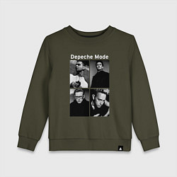 Свитшот хлопковый детский Depeche Mode Violator 2, цвет: хаки