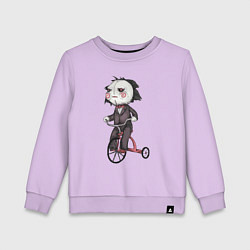 Свитшот хлопковый детский Saw bike, цвет: лаванда