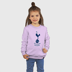 Свитшот хлопковый детский Tottenham Hotspur fc sport, цвет: лаванда — фото 2
