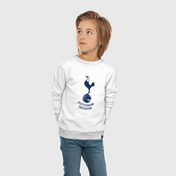Свитшот хлопковый детский Tottenham Hotspur fc sport, цвет: белый — фото 2
