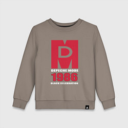 Свитшот хлопковый детский Depeche Mode - Black Celebration album merch, цвет: утренний латте