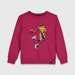 Свитшот хлопковый детский Kobe Bryant dunk, цвет: маджента