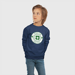 Свитшот хлопковый детский Team Celtics, цвет: тёмно-синий — фото 2