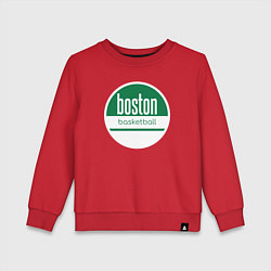 Свитшот хлопковый детский Boston basket, цвет: красный