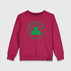Свитшот хлопковый детский Boston Celtics clover, цвет: маджента
