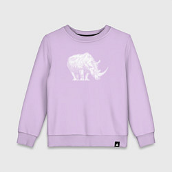 Детский свитшот Белый носорог