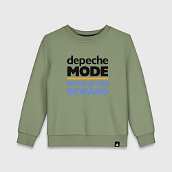 Свитшот хлопковый детский Depeche Mode - Some Great Reward, цвет: авокадо