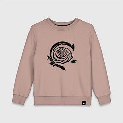 Детский свитшот Трайбл узоры роза