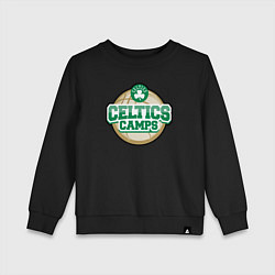 Свитшот хлопковый детский Celtics camps, цвет: черный