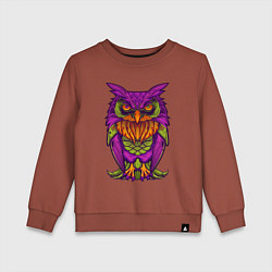 Детский свитшот Purple owl