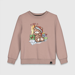 Детский свитшот Мишка с подарками