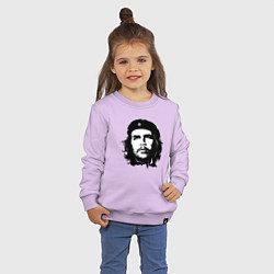 Свитшот хлопковый детский Портрет Эрнесто Че Гевары, цвет: лаванда — фото 2