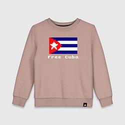 Детский свитшот Free Cuba