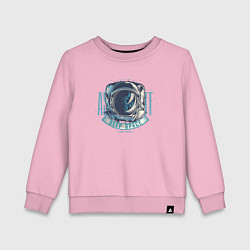 Свитшот хлопковый детский Deep pace new planet, цвет: светло-розовый
