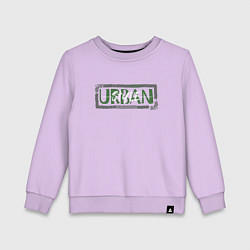 Свитшот хлопковый детский Urban style типографика, цвет: лаванда