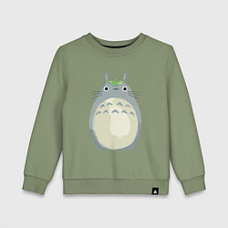 Свитшот хлопковый детский Neighbor Totoro, цвет: авокадо