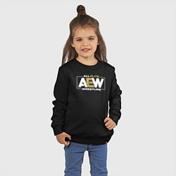 Свитшот хлопковый детский All Elite Wrestling AEW, цвет: черный — фото 2