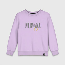 Детский свитшот Nirvana logo smile